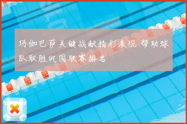 玛伽巴萨关键战献精彩表现 帮助球队取胜巩固联赛排名